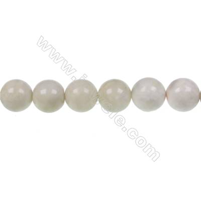 Australian round butter Jade strand beads, diameter 8mm, hole 1.2mm, 49 beads/strand, 15~16"