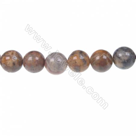 Crazy agate round strand beads in diameter 12 mm  hole diameter 1.5 mm  34 beads /strand 15 ~ 16 ''