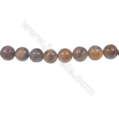 Crazy agate round strand beads in diameter 8 mm  hole diameter 1.2 mm  51 beads /strand 15 ~ 16 ''