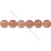 Red aventurine round strand beads diameter 10 mm  hole 1.5 mm  41 beads /strand 15 ~ 16 ''