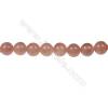 Red aventurine round strand beads in diameter 8 mm  hole 1.5 mm  50 beads /strand 15 ~ 16 ''