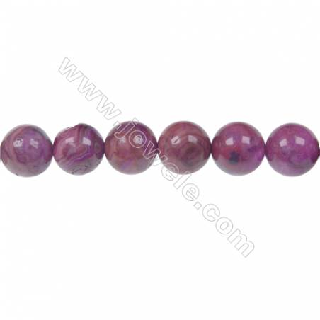 Dyed red agate round strands bead in diameter 10 mm  hole 1.2 mm  40 beads /strand 15 ~ 16 ''
