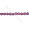 Dyed red agate round strand beaded in diameter 6 mm   hole 1 mm  64 beads /strand 15 ~ 16 ''