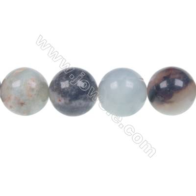 Black  Amazonite round strand beads in diameter 14 mm  hole diameter 1 mm  29 beads /strand 15 ~ 16 ''