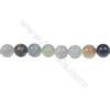 Black  Amazonite round strand beads in diameter 6 mm  hole diameter 1 mm 66 beads /strand 15 ~ 16 ''