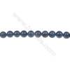 Natural stone dumortierite  6mm round strand beads  hole diameter 1 mm  64 beads/ strand  15~16‘’