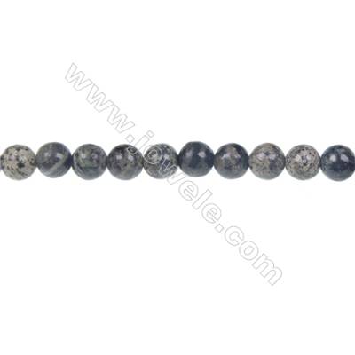 Green zebra jasper round strand beads, Diameter 6mm, Hole 0.8 mm, 64 beads/strand 15~16"