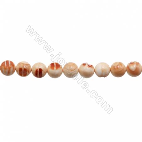 Natural Tridacnidae Strand Beads  Round  Diameter 18mm  Hole: 1.5mm  22 beads/strand  15~16"