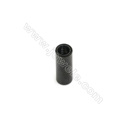 Clasp  magnetic  black plated 304 stainless steel  6x16mm barrel with glue-in ends  4mm inside diameter. 20pcs/pack