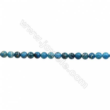 Jaspe impérial perle ronde teintée sur fil Taille 8mm de diamètre trou 1.0mm 50perles / fil 15 ~ 16 "