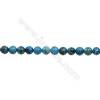 Imperial Jasper Round Beads Strand  Blue (dyed)  Diameter 12mm  Hole 1.2mm  about 33 beads/strand 15~16"