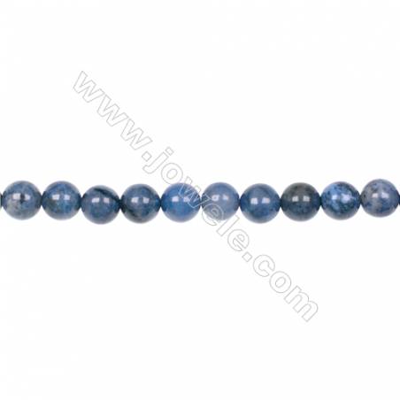 AA quality dumortierite 8mm round strand beads for jewelry making  hole 1.2mm  49 beads/strand  15~16‘’