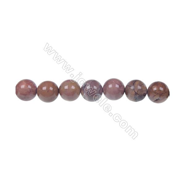 Red porcelain jasper 8mm round strand beads, Hole 1.2mm, 48 beads/strand, 15~16"