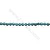 Faceted Round Howlite Beads Strand  Dyed Blue  Diameter 8mm  Hole 1mm  about 50 beads/strand 15~16"
