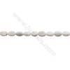 Howlite Oval Beads Strand  Size 8x12mm  Hole 0.8mm  about 33 beads/strand 15~16"