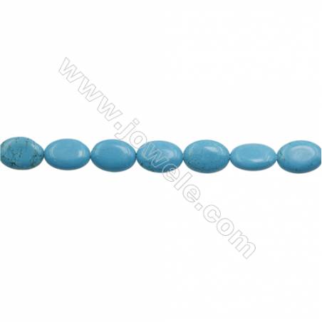 Howlite Oval Beads Strand  Dyed Blue  Size 13x18mm  Hole 1mm  about 22 beads/strand 15~16"