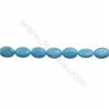 Howlite Oval Beads Strand  Dyed Blue  Size 13x18mm  Hole 1mm  about 22 beads/strand 15~16"