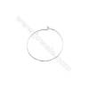 925 Sterling Silver Earring hoop-H463 Size 30x0.75mm  30pcs/pack