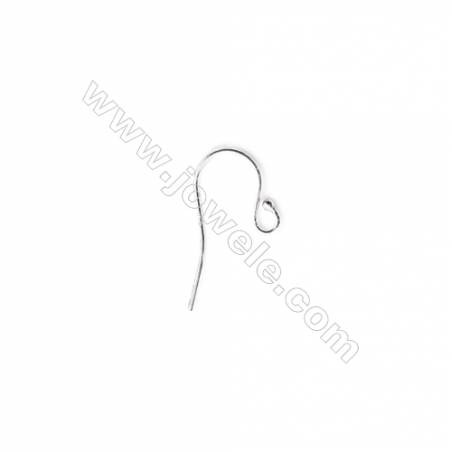925 Sterling Silver Earring hook-H1157 Size 11x15mm  Pin 0.8mm  Hole 2mm  50pcs/pack