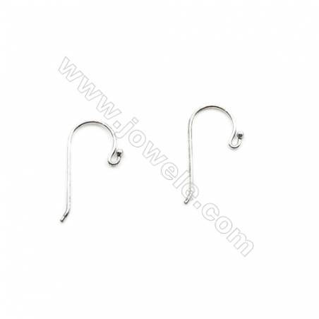 925 Sterling Silver Earring hook-H1170 Size 13x24mm  Pin 0.9mm  Hole 2.7mm  50pcs/pack