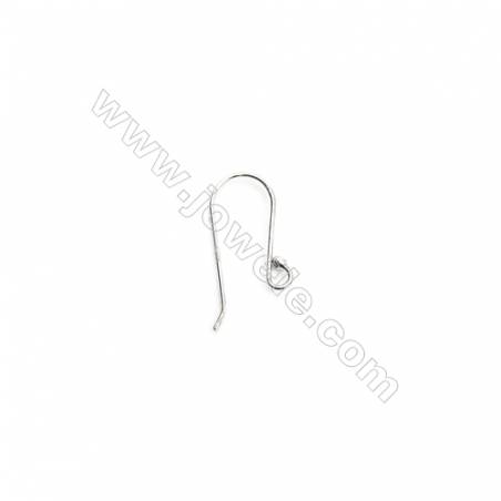 925 Sterling Silver Earring hook-H651 Size 11x24mm  Pin 0.8mm  Hole 4mm  50pcs/pack
