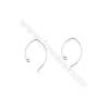925 Sterling Silver Earring hook  Size 16x25mm  Pin 0.7mm  Hole 1mm  40pcs/pack