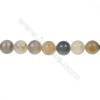 Round flower jade strand beads, Diameter 10mm, Hole 1mm, 41 beads/strand, 15~16"