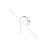 925 Sterling Silver Earring hook-H1671  Size 11x19mm  Pin 0.7mm  Hole 3x4mm  70pcs/pack