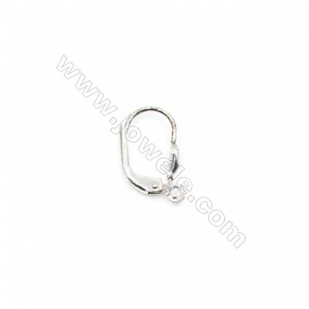 925 Sterling Silver Earring hook  Size 9x15mm  Pin 0.7mm  Hole 1mm  20pcs/pack