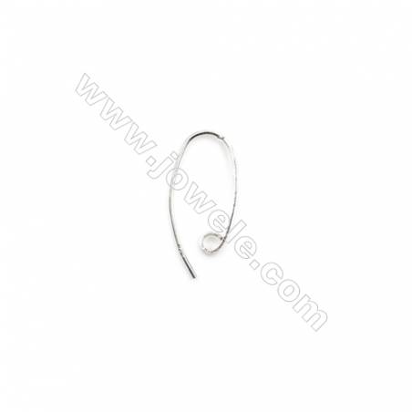 925 Sterling Silver Earring hook  Size 12x26mm  Pin 0.9mm  Hole 2.5mm  20pcs/pack