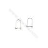 925 Sterling Silver Earring hook-H493-S  Size 7x15mm  Pin 0.7mm  70pcs/pack