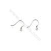 925 Sterling Silver Earring hook  Size 12x13mm  Pin 0.6mm  Hole 1.5mm  90pcs/pack