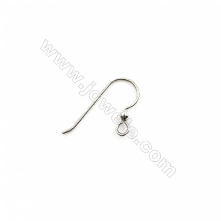 925 Sterling Silver Earring hook  Size 17x20mm  Pin 0.7mm  Hole 2mm  40pcs/pack