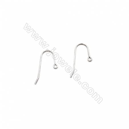 925 Sterling Silver Earring hook  Size 12x25mm  Pin 1mm  Hole 1.5mm  40pcs/pack