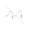 925 Sterling Silver Earring hook  Size 15x17mm  Pin 0.6mm  Tray 3mm  40pcs/pack