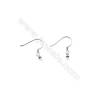 925 Sterling Silver Earring hook  Size 13x15mm  Pin 0.6mm  Tray 3mm  60pcs/pack