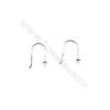925 Sterling Silver Earring hook  Size 14x16mm  Pin 0.7mm Tray 3mm  50pcs/pack