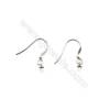 925 Sterling Silver Earring hook  Size 13x17mm  Pin 0.6mm  Tray 3mm  50pcs/pack