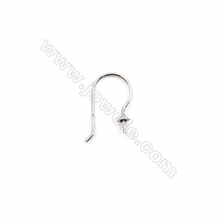 925 Sterling Silver Earring hook  Size 11x18mm  Pin 0.7mm  Tray 3.5mm  40pcs/pack