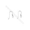 925 Sterling Silver Earring hook  Size 9x16mm  Pin 0.8mm  Hole 2mm  80pcs/pack