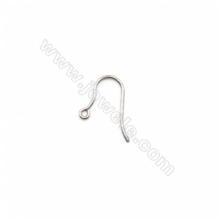 925 Sterling Silver Earring hook  Size 13x18mm  Pin 0.9mm  Hole 1.5mm  40pcs/pack