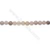 Natural round fossil coral agate strand beads 4mm  hole 0.8mm  97 beads/strand  15~16"