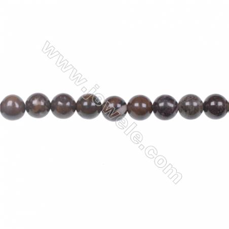 Natural Outback Jasper gemstones round strand beads, Diameter 6mm, Hole 1mm, 67 beads/strand, 15~16"