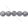 Fashion Jewelry Silver Crazy Lace Agate Strand Beads, Round, Size 12mm, Hole 1.2mm, 33 beads/strand, 15~16"