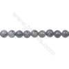 Fashion Jewelry Silver Crazy Lace Agate Strand Beads, Round, Size 4mm, Hole 0.8mm, 96 beads/strand, 15~16"