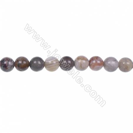 Wholesale 6mm laguna lace agate round beads hole 1mm  64 beads/strand  15~16‘’