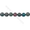 Factory price 10mm natural African blood stone gem round beads for jewelry making diy  hole 1mm  39 beads/strand  15~16‘’