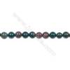 Factory price 4mm natural African blood stone gem round beads for jewelry making diy  hole 0.8mm  94 beads/strand  15~16‘’