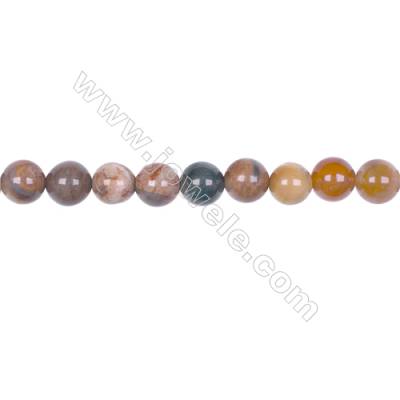 8mm Mat Wood Opalite Round beads loose beads for jewelry making diy  hole 1mm  48 beads/strand  15~16‘’