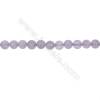 Natural 8mm Purple Jade beads for Jewelry making  hole  1mm  54 beads/strand 15~16‘’